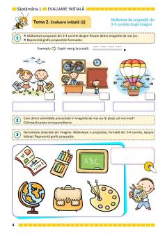 Comunicare in limba romana pentru clasa pregatitoare. Caiet de lucru. Semestrul I