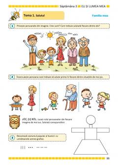 Comunicare in limba romana pentru clasa pregatitoare. Caiet de lucru. Semestrul I