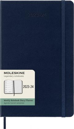 Agenda 2023-2024 - 18-Month Weekly Planner - Large, Hard Cover - Sapphire Blue