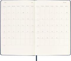 Agenda 2023-2024 - 18-Month Weekly Planner - Large, Hard Cover - Sapphire Blue