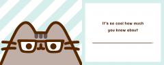 Pusheen: I Like You More than Pizza