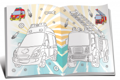 Marea carte de colorat. Automobile si Roboti