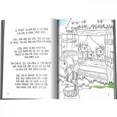 Povesti de colorat cu litere de tipar. Capra cu trei iezi