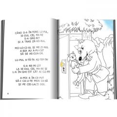 Povesti de colorat cu litere de tipar. Capra cu trei iezi