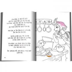 Povesti de colorat cu litere de tipar. Capra cu trei iezi