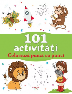 101 activitati - Coloreaza punct cu punct