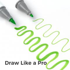 Set 48 markere Brush & Fine - Ohuhu Honolulu B - Multicolor