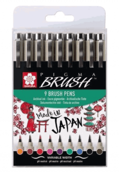 Set 9 markere - Sakura - Pigma Brush
