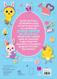 Activitati cu autocolante. Distractie cu puisorii de Paste