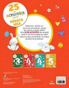 25 de activitati pentru varsta mea. 4 ani. Paste fericit, iepurasule!