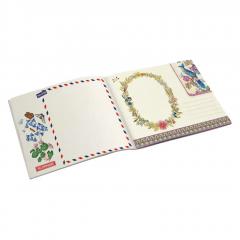 Carnet - Kanti paon blanc, 21x15cm