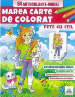 Fete cu stil - Marea carte de colorat
