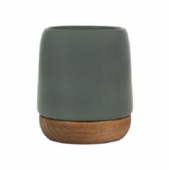 Ceasca - Nordika Kaki 100ml, stoneware+acacia wood