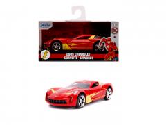 Masinuta Metalica Flash 2009 Chevy Corvette Scara 1 La 32