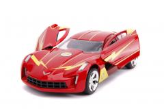 Masinuta Metalica Flash 2009 Chevy Corvette Scara 1 La 32
