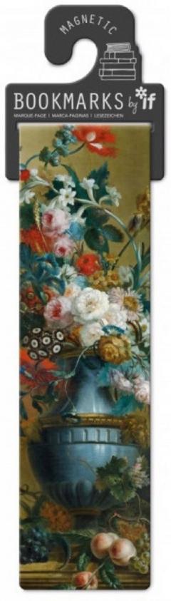 Semn de carte magnetic - Flowers In A Blue Vase