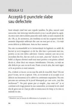 100 de reguli pentru a avea grija de tine