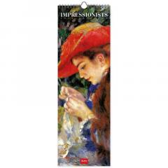 Calendar de perete 2023 - Impressionists, 16x49 cm