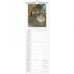 Calendar de perete 2023 - Impressionists, 16x49 cm
