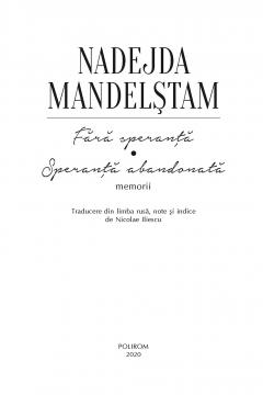 Fara speranta. Speranta abandonata