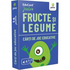 Fructe si legume - Carti de joc educative