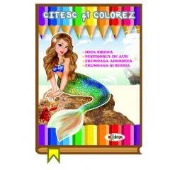 Citesc si colorez - Mica sirena