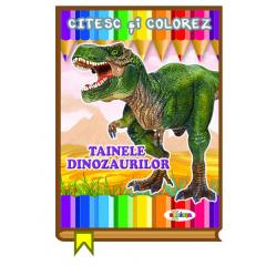 Citesc si colorez - Tainele dinozaurilor