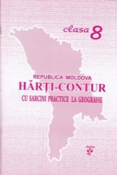 Harti-contur cu sarcini practice la geografie clasa a 8-a