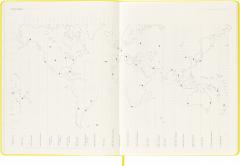 Agenda Moleskine 2023 - 12M, Weekly Notebook Diary/ Planner, Extra Large, Hardcover - Hay Yellow