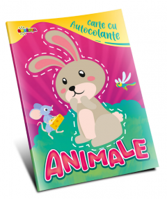 Carte cu autocolante. Animale