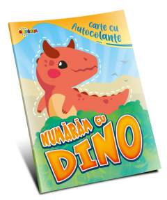 Carte cu autocolante. Numaram cu Dino