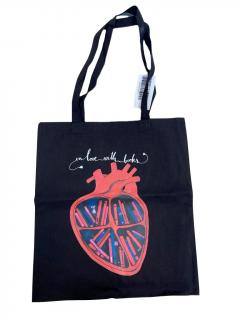 Sacosa de panza - In Love with Books, Negru
