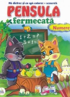 Numere - Ma distrez si cu apa colorez acuarela