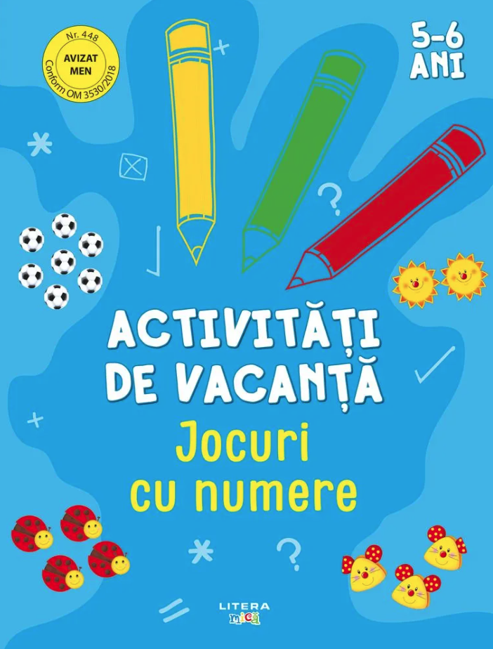 Activitati de vacanta - Jocuri cu numere, 5-6 ani