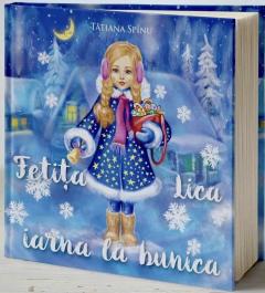 Fetita Lica iarna la bunica