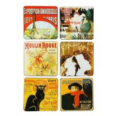 Set de 6 suporturi pentru pahar - Paris Drout