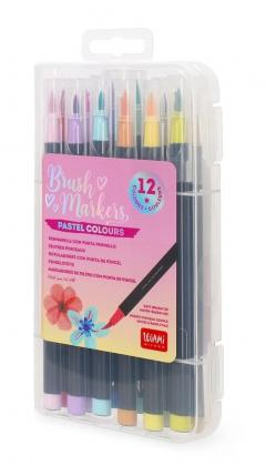 Set 12 markere - Brush - Pastel