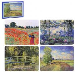 Set 4 suporturi farfurie - Claude Monet