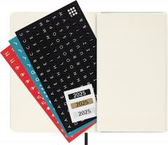 Agenda 2025 - Moleskine Classic 12 Month - Daily Planner - Soft Cover - Pocket, Black