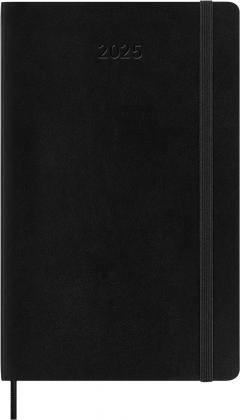 Agenda 2025 - Moleskine Classic 12 Month - Daily Planner - Soft Cover - Large, Black