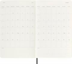 Agenda 2025 - Moleskine Classic 12 Month - Daily Planner - Soft Cover - Large, Black