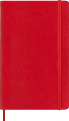 Agenda 2025 - Moleskine Classic 12 Month - Daily Planner - Soft Cover - Large, Red