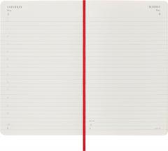 Agenda 2025 - Moleskine Classic 12 Month - Daily Planner - Soft Cover - Large, Red