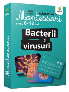 Carti de joc Montessori. Bacterii si virusuri 6-12 ani
