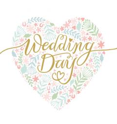 Felicitare - Wedding Day - Heart