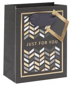 Punga de cadou - Small - Classics - Geo Chevron - Just for You