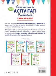 Prima mea carte de activitati Montessori. Limba engleza, 3-6 ani