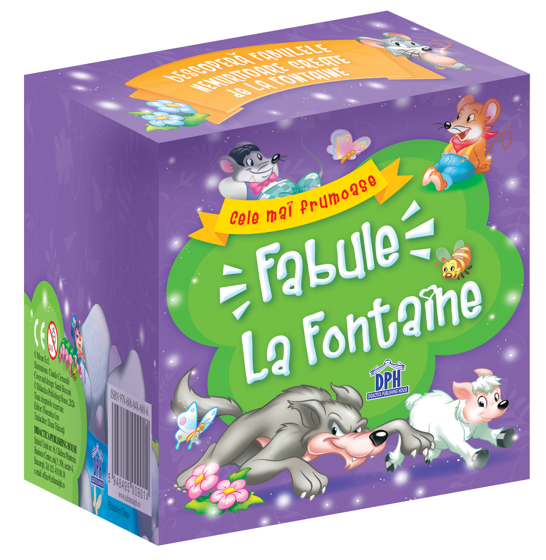 Set de 5 carticele - Cele mai frumoase fabule - La Fontaine