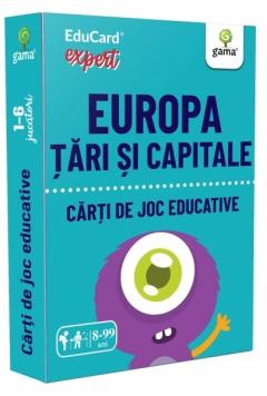 Carti de joc educative - Europa. Tari si capitale