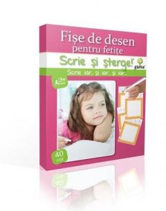 Fise de desen pentru fetite - Scrie si sterge - Junior plus